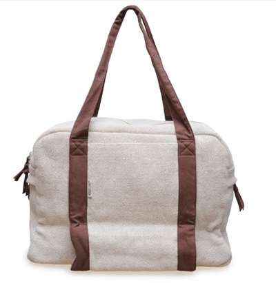 Yogataske yogibag alt i én - jute - naturcreme/taupegrå - 44 x 18 x 30 cm