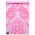 Yogamåtte i pink med etnisk mønster 183 cm x 61 cm  + 4  mm i tykkelsen 